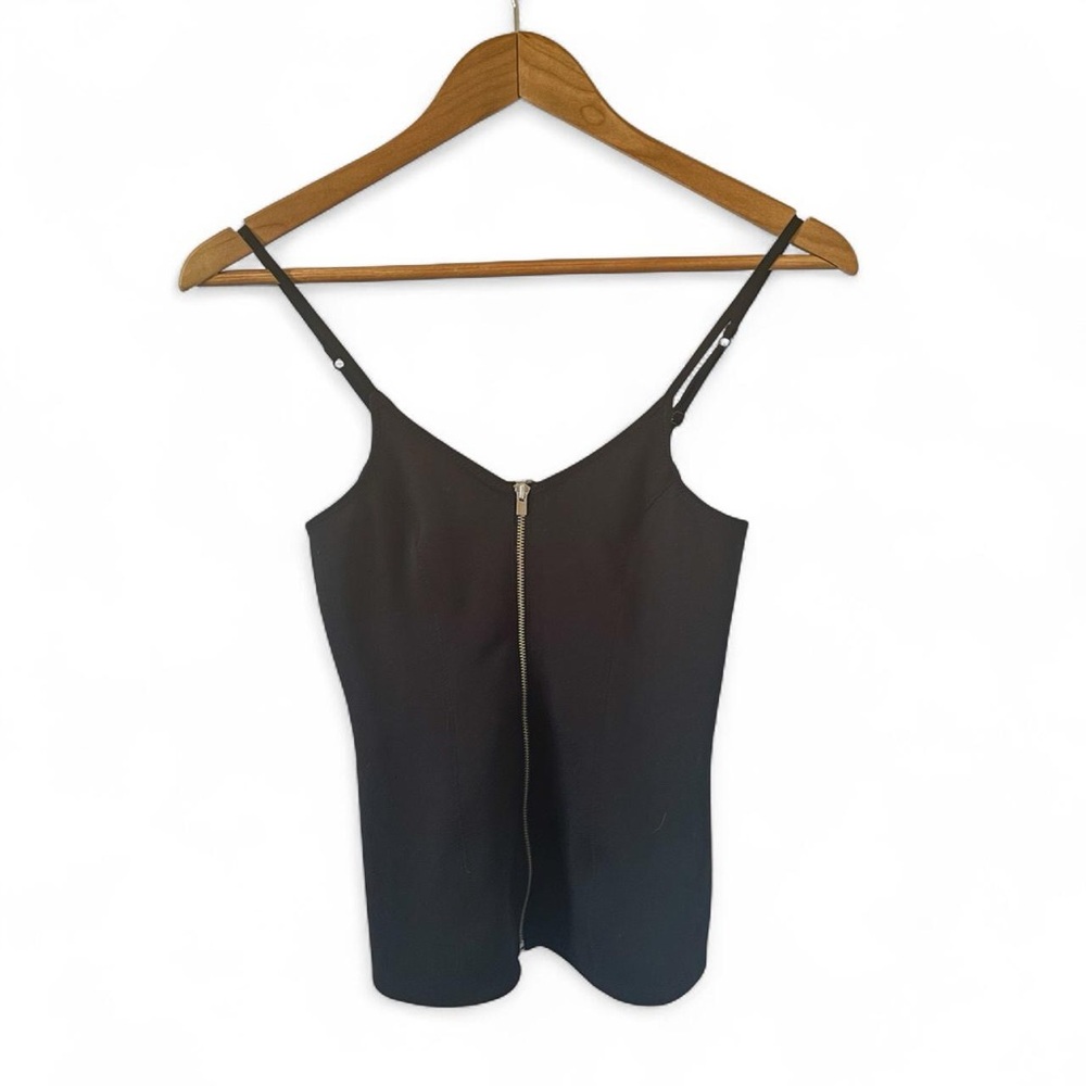 Express Black Camisole with Zipper Detail - Picture 2 of 5